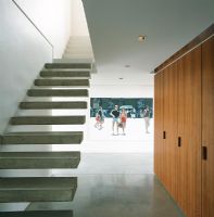 Modern concrete staircase 