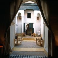 Moroccan style courtyard