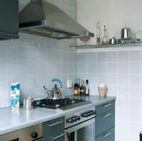 Stove in modern kitchen