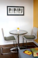 Modern cafe style table and chairs 