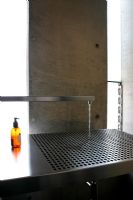 Large modern stainless steel sink 