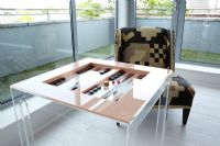 Modern backgammon table 