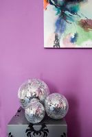 Disco balls and painting 