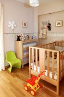 Cot in childrens room 