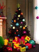 Colourful Christmas decorations 