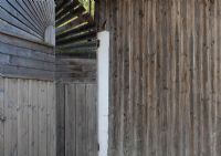 Wooden barn doors detail 