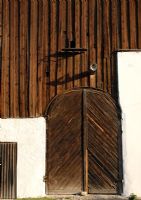 Wooden barn doors 