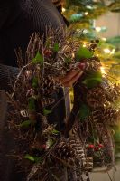 Christmas wreath detail 