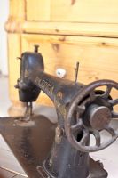 Detail of old sewing machine 