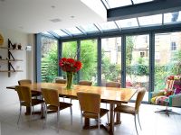 Modern conservatory dining room 
