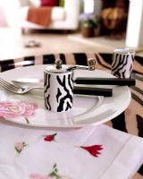 Modern dining room accessories detail