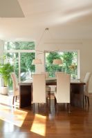 Modern dining room tables and chairs 
