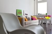 Modern living room chair detail 