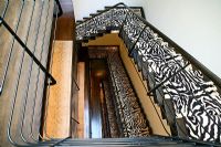 Veiw down modern stairwell 