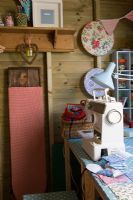 Sewing machine and work table 
