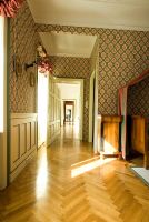 Long corridor from classic bedroom 
