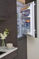 Modern kitchen fridge freezer, detail 