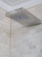 Modern shower head, detail