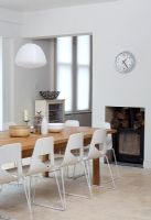 Modern table and chairs in kitchen-diner