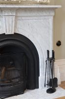 Fireplace and companion set, detail 