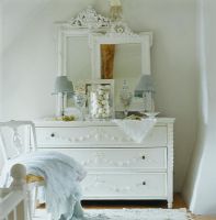Dressing table in classic bedroom 