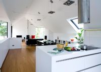 Kitchen in open plan living and dining area