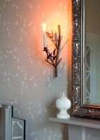 Wall mounted vintage candle holder