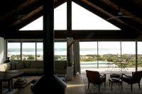 Modern living room with seaviews