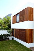 Modern wooden clad house