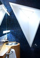 Modern bathroom with triangle design shower