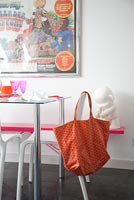 Shopping bag and dining table