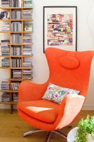 Orange armchair