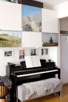 Piano and photo display