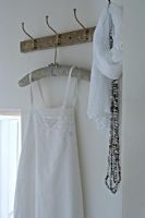 White night dress on hanger