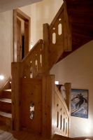 Classic wooden staircase 