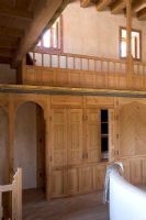 Wooden storage and mezzanine level