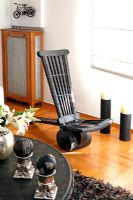 Black wooden furniture