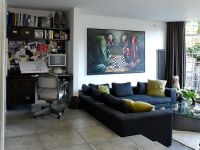 Workstation in modern living room 