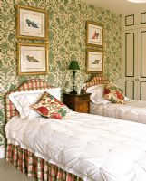Traditional twin bedroom