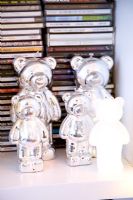 Silver teddy toys