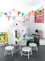 Childrens room with wendy house