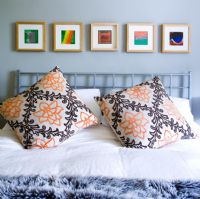 Modern bedroom cushions