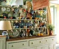 Country dresser with crockery collection