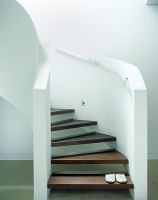 Contemporary bathroom stairs