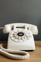 Detail of vintage telephone