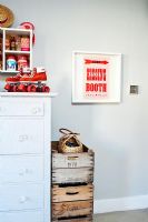 Modern chest of drawers and storage boxes 