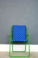 Green and blue deckchair 