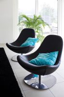 Modern leather swivel chairs
