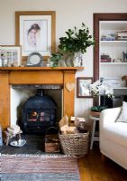 Country style fireplace