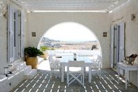 Classic villa terrace with sea view
